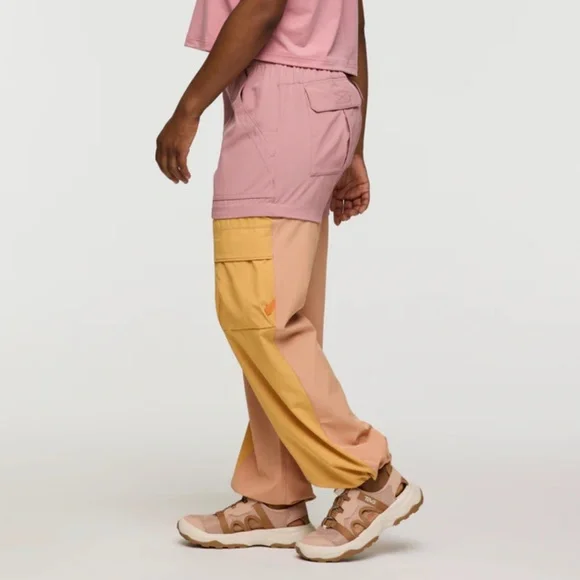 Cotopaxi Losdos Convertible Zip Off Pants Pink Orange Small - rose and apricot - Picture 4 of 10
